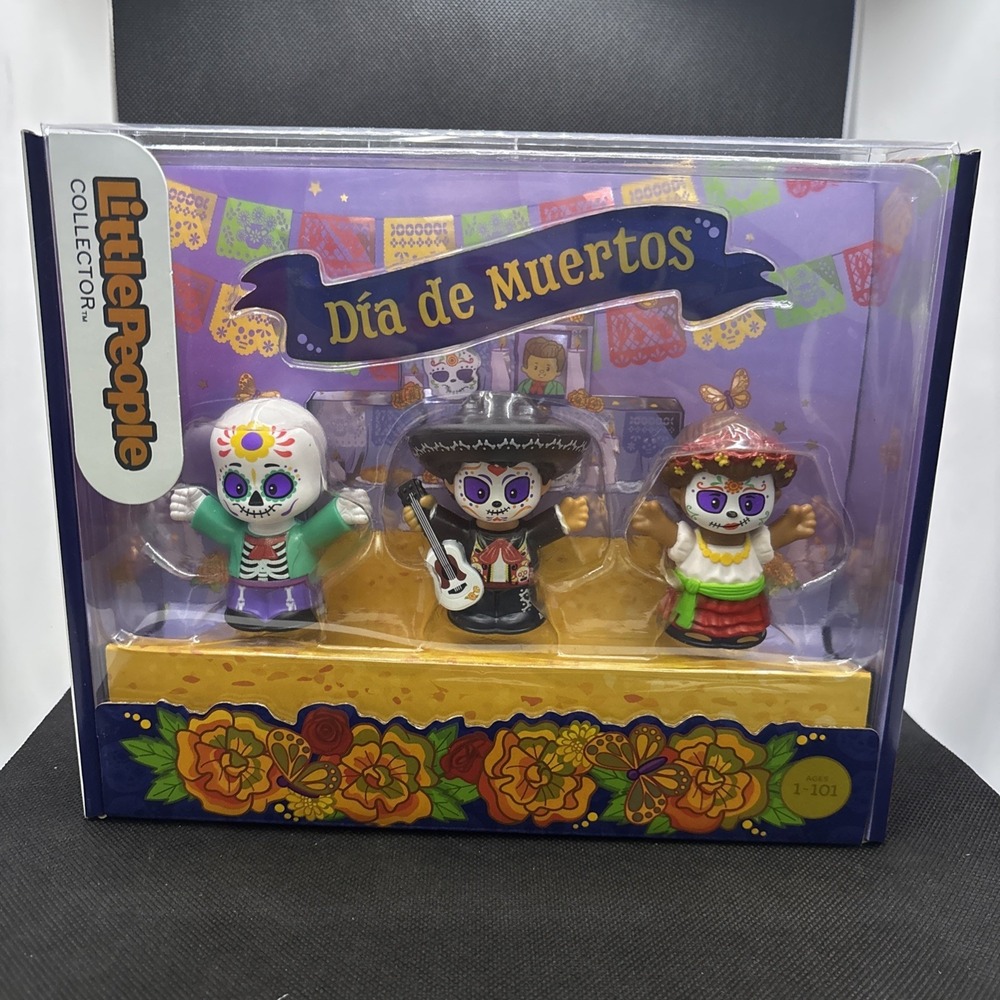 Fisher Price Little People Day Of The Dead Dia De Los Muertos 3 Pc Collector NEW
